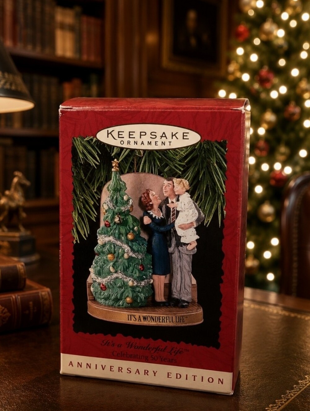 Hallmark Vintage 1946-1996 It's A Wonderful Life Christmas Keepsake Ornament NIB